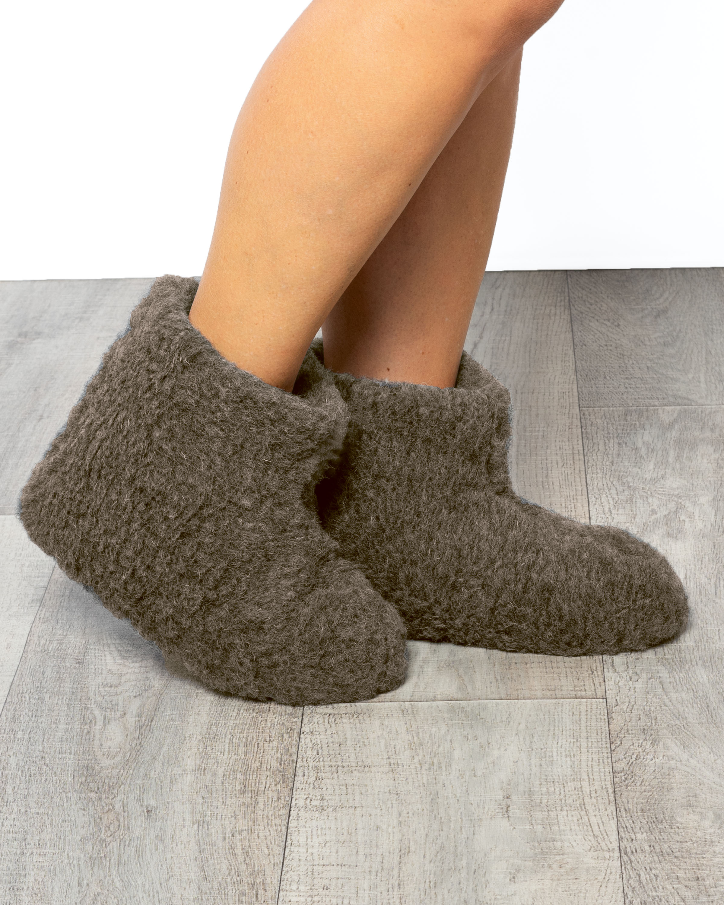 Wollplüsch Stiefel