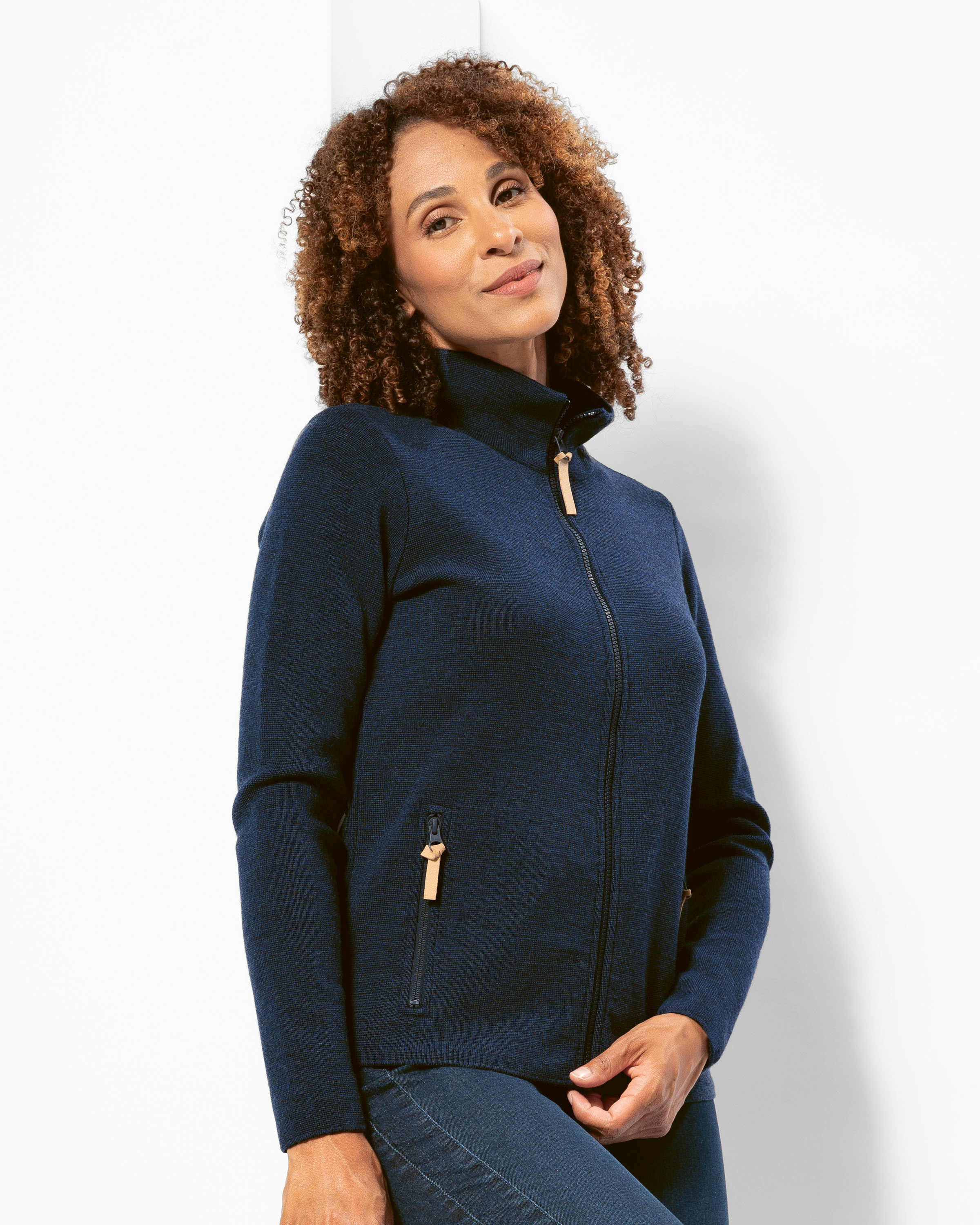 Merino Strickjacke