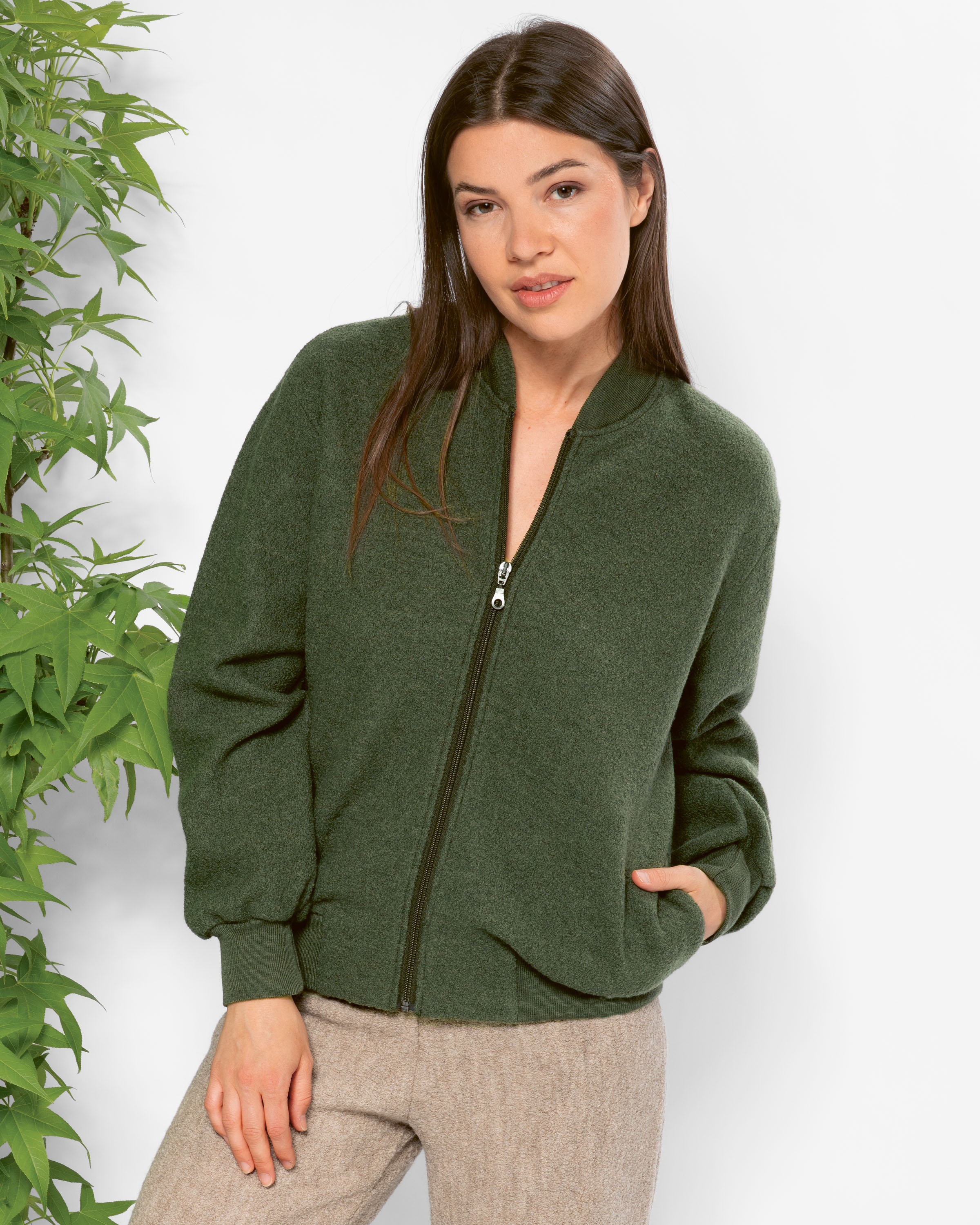 Wollkrepp Blouson