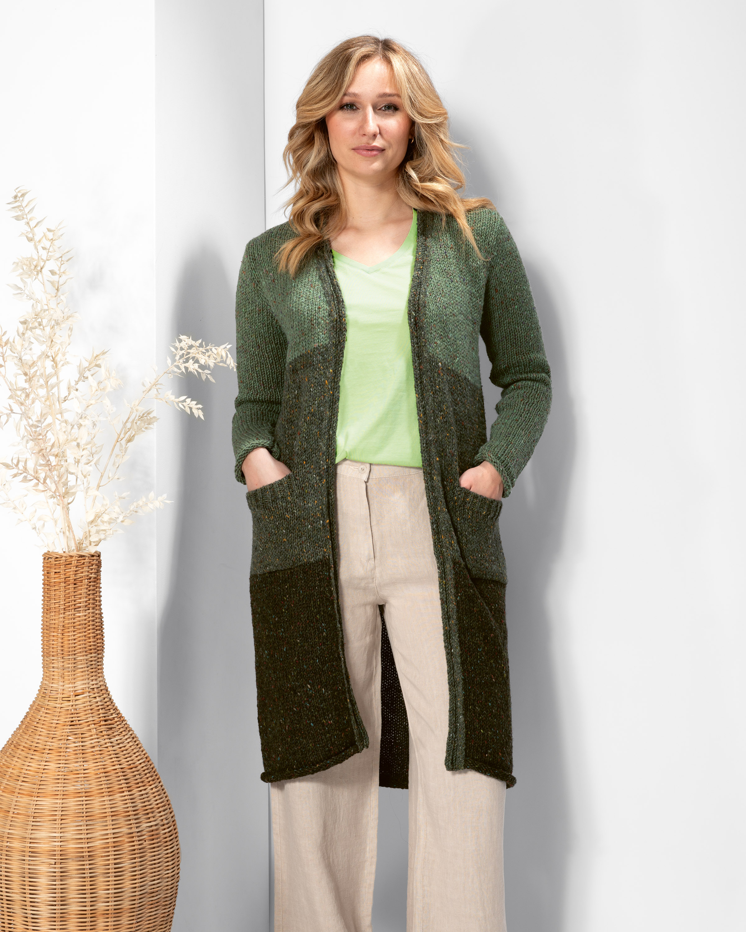 Strickmantel Tweed
